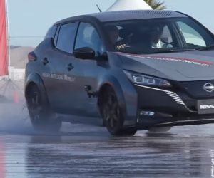 Nissan brought to test all-wheel drive Leaf with two engines